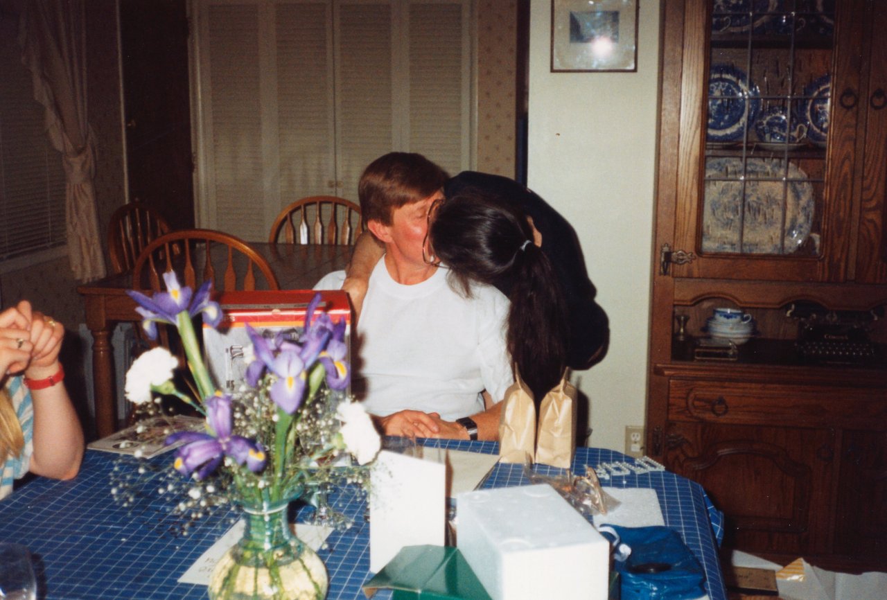 AandM on Adrians Birthday Markridge July 7 1990